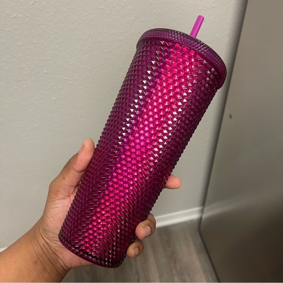 Starbucks Red Berry Magenta Studded Tumbler - Picture 2 of 4